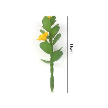 6pcs 11 cm Umelá Mini Zelená Rastlina, Obývacia Izba Dekorácie Umelých Plastických Kvetu Rastlín Stenu Príslušenstvo Obrázok 2