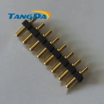 8p 2*6mm pogo pin Konektorov Vysoký prúd medi pilier CNC sústruhu časti sondy Vodivé Test pin Č pramene žena 8pin