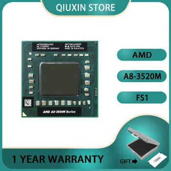 AMD A8-Series A8-3520M A8 3520M CPU Procesor AM3520DDX43GX 1.6 GHz Quad-Core Quad-Závitová Pätica FS1
