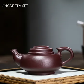 Autentické Yixing čaj hrnce Fialová Hliny filtračné Kanvicu Surovej rudy fialová Blato kanvica Slávny Ručne vyrábané na Mieru Boutique Teaware 190ml