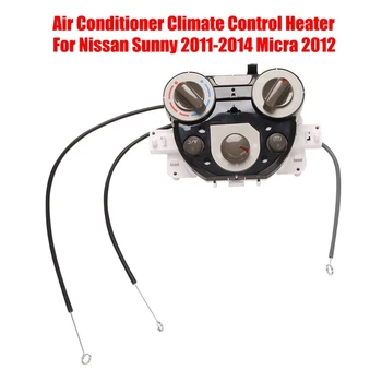 Auto, Interiér, klimatizácia, klimatizácie AC Teplého Vzduchu Ohrievací prístroj Prepnúť Panel Pre Nissan Sunny 2011-2014 Micra 2012