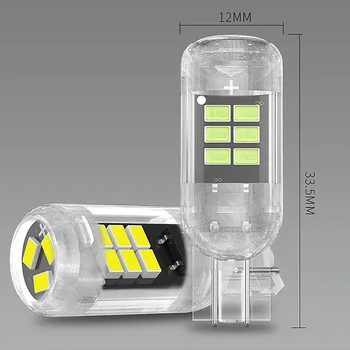 Auto LED diódy T10 2016 15SMD Bočné Obrysové Žiarovky Lampa na Čítanie Canbus Obrázok 2