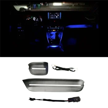 Auto Okolitého Svetla, Centrálne Ovládanie Atmosféru Lampa Ice Blue pre Toyota RAV4 2020 2021 2022 Interiérové Lampy Pásy Obrázok 2