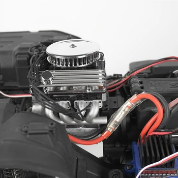AXSPEED RC Auto Simulované Motora, Chladiča Ventilátor V8 F82 Chladiaci Ventilátor pre 1/10 RC Crawler Traxxas TRX4 Axial SCX10 D90 Redcat Gen8 Obrázok 2