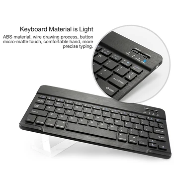 Bezdrôtová Klávesnica Pre Samsung Galaxy Tab S6 Lite PU Puzdro + Keyboard, 2 V 1, Magic Kožené puzdro Obrázok 2