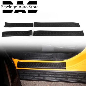 Bracingo 4pcs/Set Black Pevné Dvere Okraj Chrániča Pad Film Dvere, Parapetné Vstup Stráže Pásy vhodné Pre Ford Bronco 2021 2022 4 Dvere