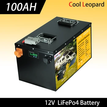CooI Leopard Lítium Lron Fosfát Vysokej Energie Batérie LiFePO4 12V 100Ah Pre Vonkajšie Napájanie Pre Turistické RV Atď