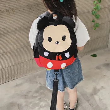 Disney pincess Mš anti-stratil školy taška na rameno chlapec dievča Mickey mouse batoh Minnie baby batoh deti aktovka Obrázok 2
