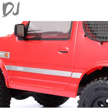 DJ mtf so sídlom JIMNY Jimny RC Auto Anti-Scratch Dvere Pásy s Pokovovanie Silver elektrolyticky pokrývajú voči Poškriabaniu Pásky Obrázok 2
