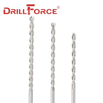 Drillforce 10PCS 3-6.5mmx160mm Dlho Vrtákov HSS M2 Parobolic Hlboké Vŕtanie Otvoru Pre spracovanie Kovov Zliatiny, Oceľ a Liatina Obrázok 2