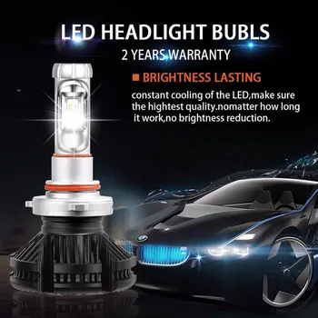 F33-X3 Auto led svetlometmi H4 H7 H11 auto svetlomety sú univerzálne led svetelných zdrojov vyrobené z zes čipy,výstup 6000k bodové svetlo Obrázok 2
