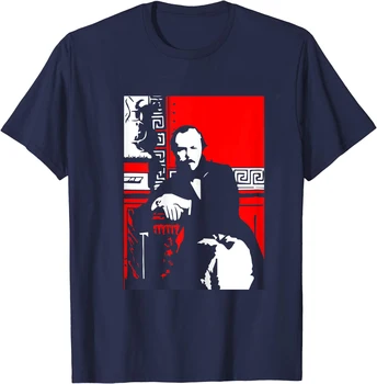 Fedor Dostoevsky ruskej Literatúry Osvetlené Hlavné Darček Tričko Krátky Rukáv Bežné 100% Bavlny O-Krku Mens T-shirt Veľkosti S-3XL Obrázok 2