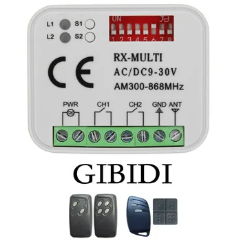 GIBIDI Garážové brány Prijímač 300-868MHz Rolling Code GIBIDI AU1600 AU1610 AU1680 AU1810 DOMINO Garáž Príkaz 433.92 MHz Otvárač