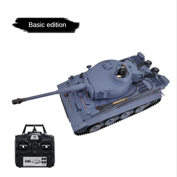 Henglong RC Tank 1/16 nemeckého Tigra Kovové Nádrže Crawler Boji s Indukčné Disku Kolesa, ako Môžete Spustiť 3818-1 Tank Model Hračka Obrázok 2
