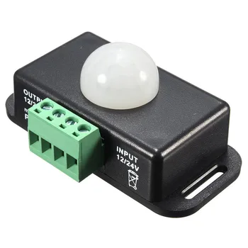 Home Security Alarm Systen Automatické Infračervené PIR Snímač Pohybu Prepínač pre LED Svetlo, Infračervené Pohybu/Pohyb Senzor Detektora Obrázok 2