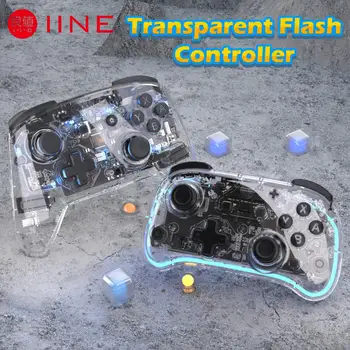 IINE Gen4 Bezdrôtová Transparentné Pro Controller Wake Up Funkcia Hra Ovládač Gamepad pre Nintendo Prepínač/lite/OLED