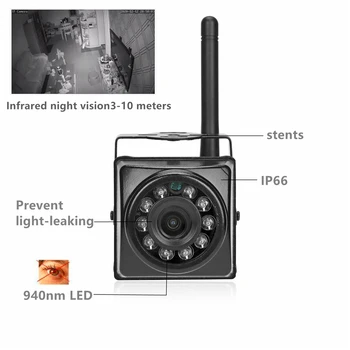 IP66 5MP 8MP 1080P Nočné Videnie Vonkajšie IR Box Mini WIFI IP Kamera Audio Zabezpečenia Bezdrôtovej Nepremokavé Camhi Klietku Autobus Robot Obrázok 2
