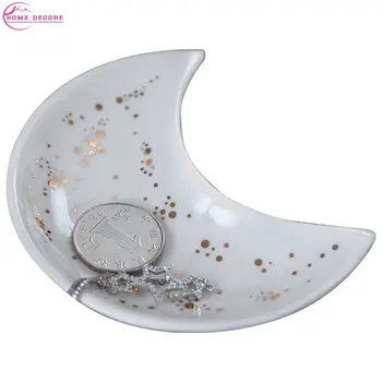 Keramické tvorivé domácnosti mesiac osobnosti ovocný tanier dip omáčkou malé misky, šperky stojan na ukladanie dekoratívne dosky