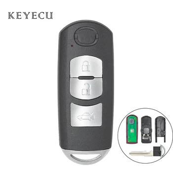 Keyecu Skutočné Smart Remote príveskom, 3 Tlačidlá 315MHz pre Mazda FCC ID: SKE13E-01, CMIIT ID: 2011DJ5486