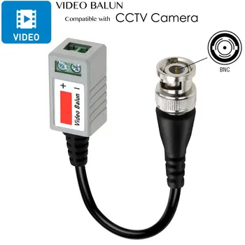 Koaxiálny CAT5 Kamery CCTV Pasívne BNC Video Balun na kombinovaný Vysielač a prijímač UTP Konektor Skrútený Kábel (8Pairs 16pcs) Obrázok 2