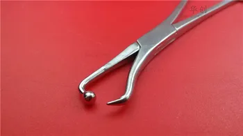 Lekárske ortopédia nástroj z nerezovej ocele zníženie pinzeta špicatá&kole vedúci pinzeta podržte doska kliešte pre pet&zviera Obrázok 2