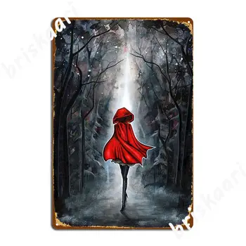 Little Red Riding Hood Plagát Kovová Doska Prispôsobiť Maľba Dekorácií Na Stenu Kino Obývacia Izba Tin Podpísať Plagát