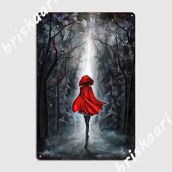 Little Red Riding Hood Plagát Kovová Doska Prispôsobiť Maľba Dekorácií Na Stenu Kino Obývacia Izba Tin Podpísať Plagát Obrázok 2