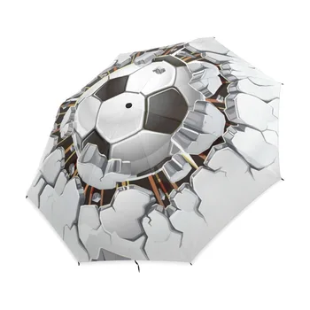 Láska Futbal Cool Dizajn, Dáždnik Muž Prenosné Módne Užitočné Skladacia Automatické Dážď Dáždnik Pre Deti Najlepší Darček Parapluie Obrázok 2