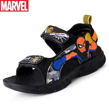 Marvel Deti Móda Spider-man Tlač Športové Sandále Na Leto Dospievajúci Chlapci Bežné Cartoon Topánky Detí Mäkké Dno Sandál
