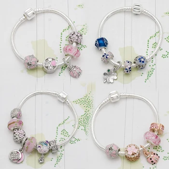 Mingshang veľkoobchod 5design nové kúzlo ženy bracele motýľ a láska náramok Femme Šperky, darčeky