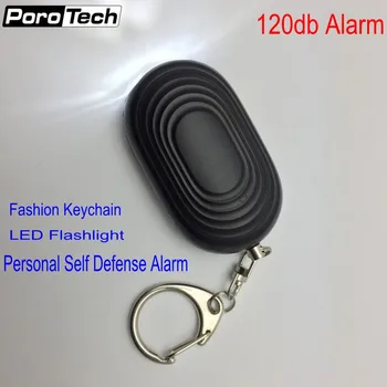 Mini LED baterka svetlo sebaobrany alarm osobné alarm keychain pre dievčatá, deti núdzové anti-vlk zariadenie s originál krabici