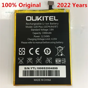 Mobilný telefón batéria OUKITEL U20 plus batérie je 3300mAh Originál batéria Vysoká capacit Mobilné Príslušenstvo OUKITEL batérie telefónu