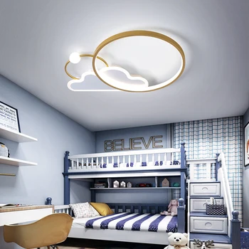 Moderné Jednoduchosť LED stropné osvetlenie, spálne, detskej izby domov ružové zlato modré železo Akryl Vnútorné Osvetlenie cloud tvar Lampy Obrázok 2