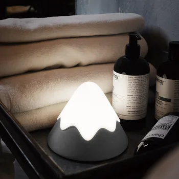 MUID Sneh na Horských Nočné Svetlo Tvorivé Silikónové USB, Zvuk, Ovládanie Spálňa Nočné Kŕmenie Tvorivé Svetlo Detská stolná Lampa