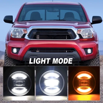 Najnovšie maximálne 45 w LED Hmlové Svetlá pre Toyota na roky 2007-2013 Tundra 2008-2015 Sequoia Jazdy Lampy Montáž Nahradenie Zase Signál DRL Obrázok 2