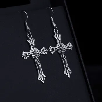 New Horúce Predaj Módny Trend Gotický Halloween Šperky Kresťanský Kríž Prívesok Náušnice Šperky
