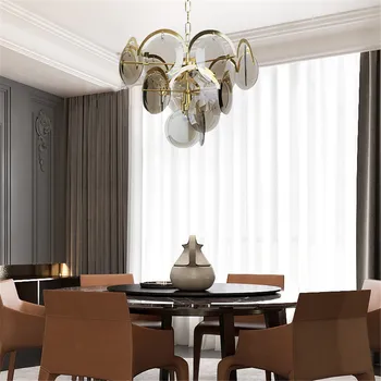 Nordic tvorivé interiérové LED luster interiérov domov, osvetlenie, moderný minimalistický villa hotel reštaurácia spálňa lampa Obrázok 2