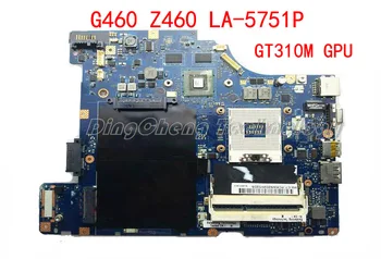 Notebook základnej Doske/doske pre Lenovo G460 Z460 NIWE1 LA-5751P HM55 Chipest GT310M DDR3 GPU