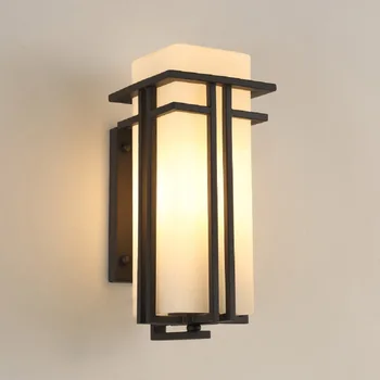 Nový Čínsky štýl, vonkajšie nástenné svietidlo jednoduché, moderné, kreatívne nádvorie lampa uličkou nepremokavé vonkajšie steny balkóna nástenné svietidlo Obrázok 2