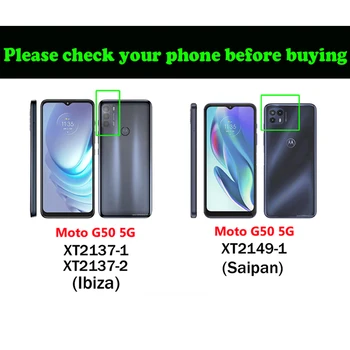 Nový Štýl Flip Prípade Kožené Kartu Odnímateľné pre Motorola Moto G50 5G 2022 Luxusné Kryt Peňaženky Knihy Shell Motorola G50 Prípade M Obrázok 2