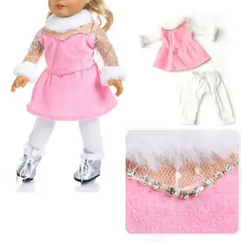 Oblečenie Bábiky, Ružové A Biele Pohodlné Hračky Obliekanie Potu Krásne Čipky Romantický Fuzzy Bábkové Príslušenstvo Študentky Obrázok 2