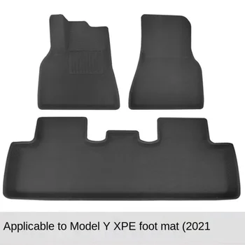 Plný Obklopený Špeciálne Nohy Pad Podlahové Rohože Kryt Vodotesný Non-slip TPE XPE Upravené Pre Tesla Model Y 2019-2021