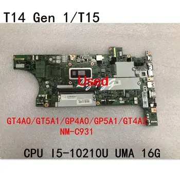 Používa sa Pre Lenovo ThinkPad T14 Gen 1/T15 Notebook Doske NM-C931 CPU I5-10210U UMA 16 G FRU 5B20Z45913