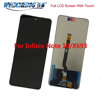 Pre Infinix Poznámka 10 X693 LCD Displej Montáž Úplné Dokončenie Sklo Digitalizátorom. Náhrada Za Infinix Poznámka 10 X693 LCD
