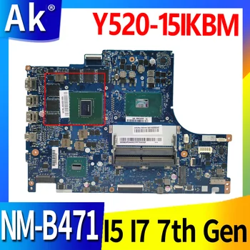 Pre Lenovo Y520-15IKBM Notebook Doske Doske NM-B391 základnej Dosky, PROCESORA i5-7300HQ I7-7700HQ GPU GTX1060-6 G
