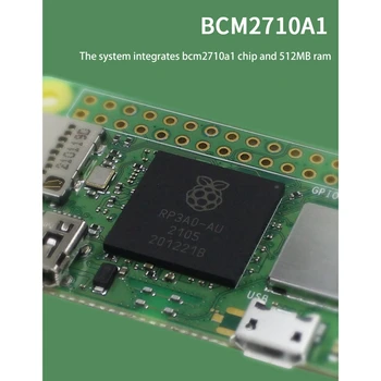 Pre Raspberry Pi Nula 2 W Doske BCM2710A1 Quad-Core, 64Bit 512MB RAM, 2.4 GHz IEEE 802.11 B/G/N Wireless LAN Nula 2W Obrázok 2