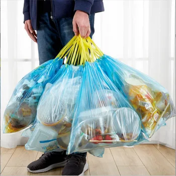 Pribrala lano smeti ručné veľké jednorazové smeti veľkoobchod tašky odpadky ochrany Životného prostredia, Veľkoobchod Obrázok 2