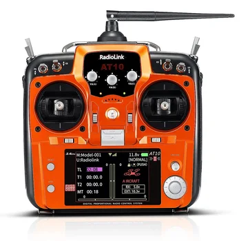 RadioLink RC Vysielač AT10 II 2.4 Ghz 10CH s R12DS Prijímač PRM-01 Napätie Vrátiť Modul pre RC Quadcopter Pevné Krídlo Obrázok 2