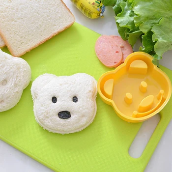 Roztomilý Malý Medveď Tvar Sandwichove Chlieb Forma Pre Deti, Raňajky Tortu Formy Fréza DIY Zdobenie Nástroje, Kuchynské Doplnky Nástroj