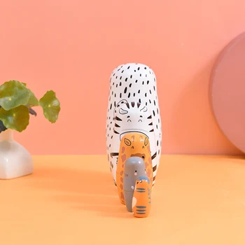 Ruský Vyrobené Bábiky Hračky Ručné ruskej Vytvorený Bábika Farby Maľované Leopard Matryoshka Narodeninám Darčeky pre Deti Dospelých Obrázok 2